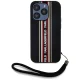 Karl Lagerfeld dėklas iPhone 15 Pro Max telefonui Saffiano Athleisure Stripes Cord, raudonas