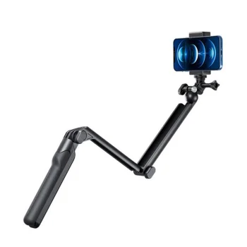 Telesin TE-TRP-009 Selfie Stick Tripod for GoPro Sport Cameras, Black
