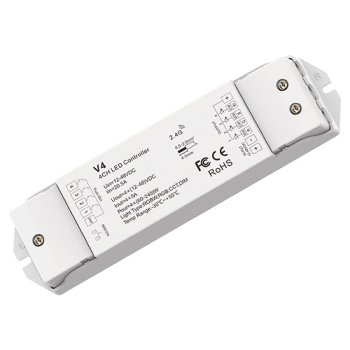 Universalus LED valdiklis V4 RGBW/CCT 12-48V su Push-Dim