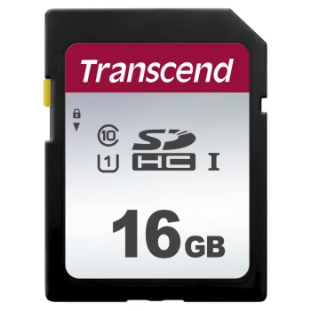 Transcend 300S SDHC atminties kortelė 16 GB UHS-I U1 Class 10