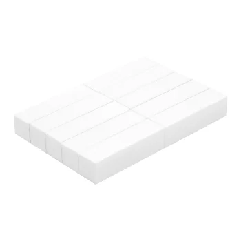 Ocho Nails keturpusiai nagų poliravimo blokeliai 320 gritų balti 10 vnt.