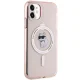Karl Lagerfeld dėklas iPhone 11 / XR IML Choupette MagSafe, rožinis