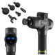 Masažo pistoletas 4Fizjo MASSAGE GUN PRO+, 250W su 6 antgaliais