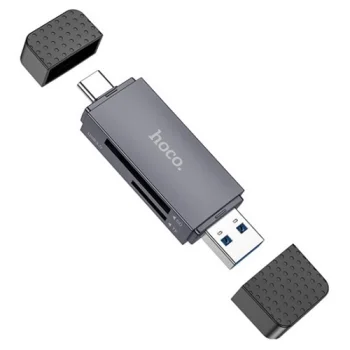 Atminties kortelių skaitytuvas Hoco HB45 USB-A & USB-C 5Gbps
