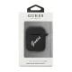 „Guess Silicone Vintage“ dėklas „Apple AirPods“, juodas/baltas