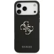Guess Grained Big 4G & Classic Logo dėklas iPhone 17 Pro Max, juodas