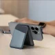 Uniq Lyden DS magnetic RFID wallet with phone stand - gray and black