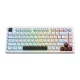 Belaidė žaidimų klaviatūra ONIKUMA MT501, 75%, RGB, balta