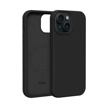 Etteri Silicone Mag dėklas Apple iPhone 14 6.1", juodas