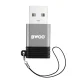 Bwoo BZ-38 USB-A to USB-C Adapter, Gray