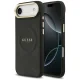 Guess Peony Hot Stamp MagSafe dėklas telefonui iPhone Air, juodas