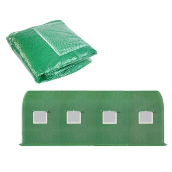 Sustiprinta šiltnamio plėvelė Case 142574, 4x2.5x2 m, žalia