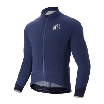 Rockbros YDWT014 Winter Fleece Double Layer Cycling Jacket Size L - Blue