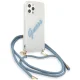 Guess iPhone 12 / 12 Pro Case Script Vintage, Blue