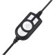 Conceptronic POLONA05B laidinės USB ausinės su mikrofonu, juodos