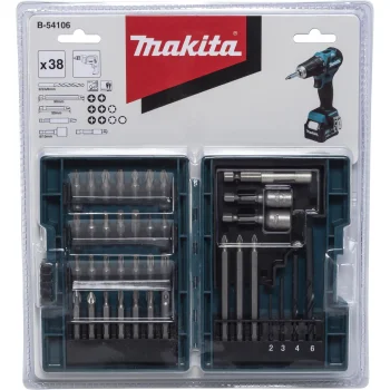 Makita B-54106 grąžtų ir sukimo antgalių rinkinys, 38 vnt.
