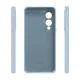 Dėklas Etteri Silicone Mag telefonui Samsung Galaxy S25 Edge, šviesiai mėlynas