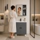 Multigarden ModernHome vonios baldų komplektas su praustuvu ir veidrodžiu