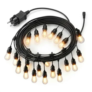 Lauko LED girlianda 20 m, 20 lempučių, 9W, sujungiama