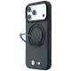 BMW Kevlar Ring Stand 360 MagSafe dėklas skirtas iPhone 18 Pro / 17 Pro, tamsiai pilkas