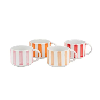 Kavos puodelių rinkinys Leopold Vienna Franca LV125000 180 ml, 4 vnt., įvairiaspalvis
