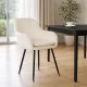 ModernHome moderni aksominė valgomojo kėdė 147036, kreminė