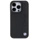 BMW Leather Textured & Stripe dėklas iPhone 15 Pro Max, Black