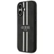 Guess 4G Printed Stripes MagSafe dėklas iPhone 17, juodas