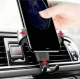 Gravitacinis automobilinis telefono laikiklis į groteles, juodas