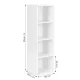 Moderni balta 4 skyrių lentyna Modernhome KJZ2173