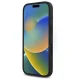BMW dėklas iPhone 16 telefonui M Perforated Tricolor Detail Line, juodas