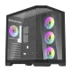 Kompiuterio korpusas Darkflash FT418 PRO su 7 ARGB ventiliatoriais, juodas