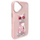Nimmy Glasses Cool Cat dėklas telefonui iPhone 16, rožinis