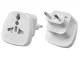Universalus kelioninis maitinimo adapteris, UK į EU (2-pin), Baltas