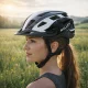 Ikonka Rallex Bicycle Helmet, Size L (58-62 cm), Black/White