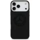 Mercedes Silicone Vintage Logo MagSafe dėklas telefonui iPhone 17 Pro Max, juodas