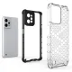 Telefono dėklas Realme C31 Honeycomb hibridinis, skaidrus