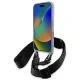BMW iPhone 16 Pro dėklas M Edition Carbon Stripe & Strap, pilkas