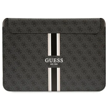 Guess 16" nešiojamojo kompiuterio dėklas 4G Printed Stripes, juodas
