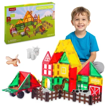 Magnetinis konstruktorius Ricokids RK-781, Ūkio gyvūnai, 76 dalys