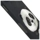 Dėklas iPhone 15 Pro telefonui Nimmy Big Eyed Pet 2.0 Panda, juodas