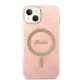 Guess GUBPP14SH4EACSP dėklo ir įkroviklio rinkinys iPhone 14, rožinis