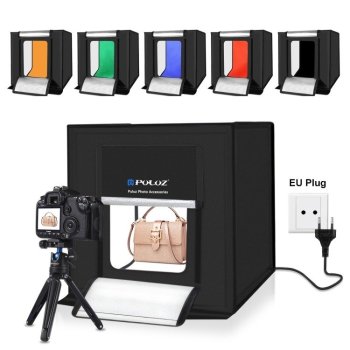 Fotostudijos palapinė Puluz PU5040EU 40cm, LED 2400 lm