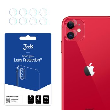 Apple iPhone 11 3MK Lens Protection Back Camera Tempered Glass Protector, 4 pcs.