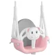 Ricokids 3-in-1 vaikiškos sūpynės Miś, rožinės