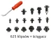 Set of car clips 625pcs