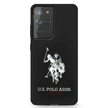 Samsung Galaxy S21 Ultra (SM-G998B) US Polo Silicone Logo Case Cover (USHCS21LSLHRBK), Black