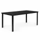 Multigarden sodo stalas 180x90 cm, 6-8 asmenims, Juodas