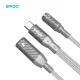 BWOO BZ67 adapteris 2in1 USB-C į 3.5mm ir USB-C PD 65W pilkas