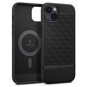 Caseology Parallax Mag dėklas iPhone 14 Plus, matinis juodas
